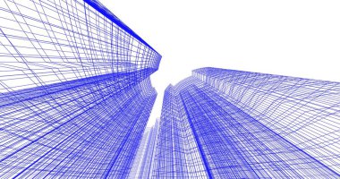 soyut mimari duvar kağıdı tasarımı, dijital konsept arkaplan