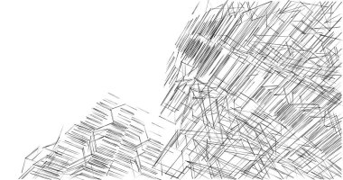 soyut mimari duvar kağıdı tasarımı, dijital konsept arkaplan