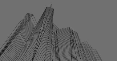 soyut mimari duvar kağıdı tasarımı, dijital konsept arkaplan