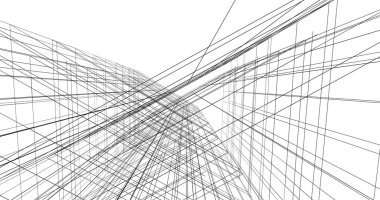 soyut mimari duvar kağıdı tasarımı, dijital konsept arkaplan