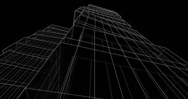 soyut mimari duvar kağıdı tasarımı, dijital konsept arkaplan