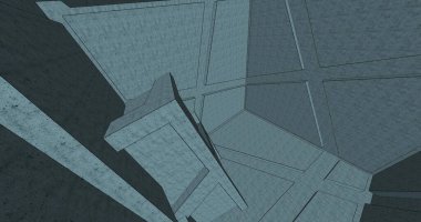 minimal geometrik şekiller, mimari çizgiler