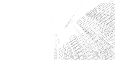 soyut mimari duvar kağıdı tasarımı, dijital konsept arkaplan