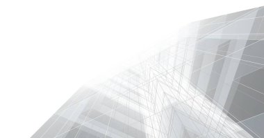 Mimari sanat konseptinde soyut çizgiler, minimum geometrik şekiller. 