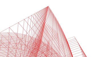 soyut mimari duvar kağıdı tasarımı, dijital konsept arkaplan