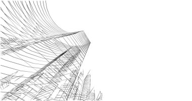 soyut mimari duvar kağıdı tasarımı, dijital konsept arkaplan