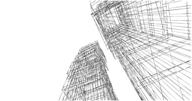 soyut mimari duvar kağıdı tasarımı, dijital konsept arkaplan