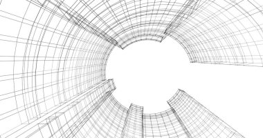 soyut mimari duvar kağıdı tasarımı, dijital konsept arkaplan