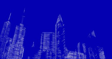 soyut mimari duvar kağıdı tasarımı, dijital konsept arkaplan