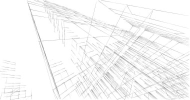 soyut mimari duvar kağıdı tasarımı, dijital konsept arkaplan