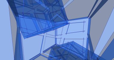 soyut mimari duvar kağıdı tasarımı, dijital konsept arkaplan