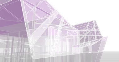 soyut mimari duvar kağıdı tasarımı, dijital konsept arkaplan