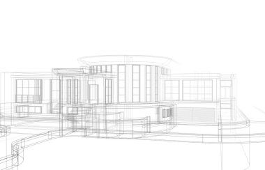 soyut mimari duvar kağıdı tasarımı, dijital konsept arkaplan