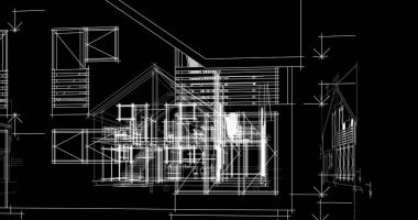 minimal geometrik şekiller, mimari çizgiler