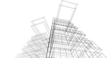 soyut mimari duvar kağıdı tasarımı, dijital konsept arkaplan
