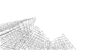 soyut mimari duvar kağıdı tasarımı, dijital konsept arkaplan