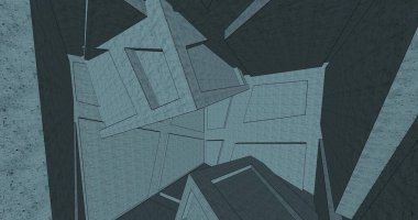 minimal geometrik şekiller, mimari çizgiler