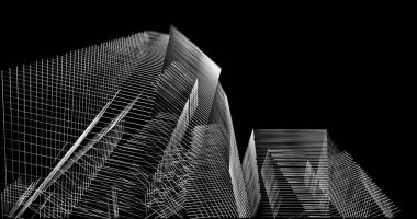 soyut mimari duvar kağıdı tasarımı, dijital konsept arkaplan