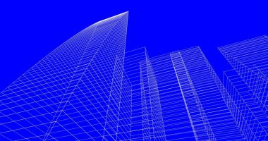 soyut mimari duvar kağıdı tasarımı, dijital konsept arkaplan