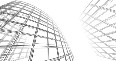 soyut mimari duvar kağıdı tasarımı, dijital konsept arkaplan