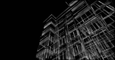 soyut mimari duvar kağıdı tasarımı, dijital konsept arkaplan