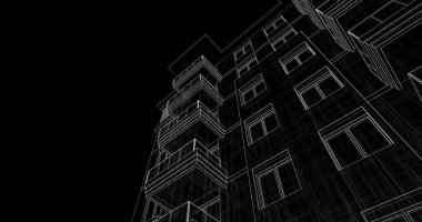 soyut mimari duvar kağıdı tasarımı, dijital konsept arkaplan