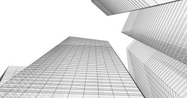 soyut mimari duvar kağıdı tasarımı, dijital konsept arkaplan