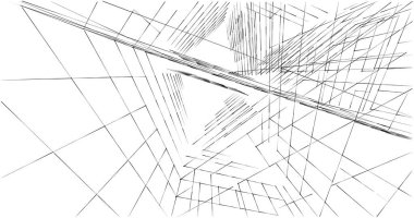 soyut mimari duvar kağıdı tasarımı, dijital konsept arkaplan