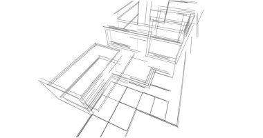 soyut mimari duvar kağıdı tasarımı, dijital konsept arkaplan