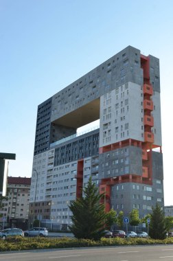 Mimari sanat konseptinde soyut çizgiler, minimum geometrik şekiller. 