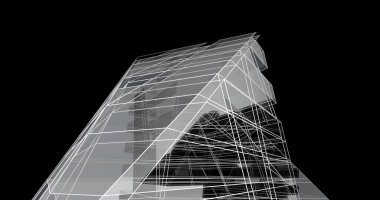 soyut mimari duvar kağıdı tasarımı, dijital konsept arkaplan