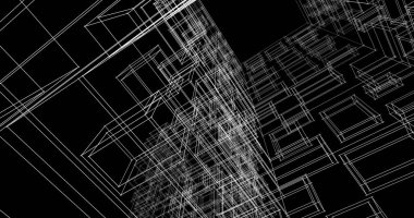 soyut mimari duvar kağıdı tasarımı, dijital konsept arkaplan