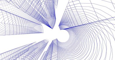 soyut mimari duvar kağıdı tasarımı, dijital konsept arkaplan