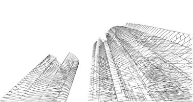 soyut mimari duvar kağıdı tasarımı, dijital konsept arkaplan