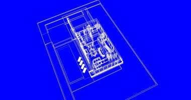 soyut mimari duvar kağıdı tasarımı, dijital konsept arkaplan
