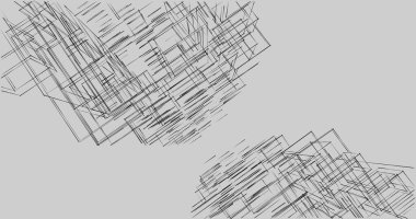 Arkaplanda mimari bina 3d illüstrasyon