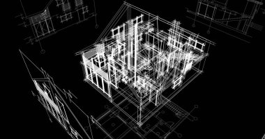 minimal geometrik şekiller, mimari çizgiler