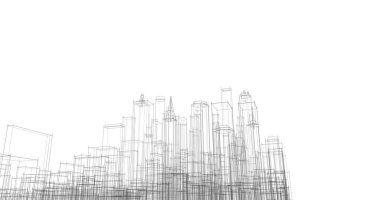 soyut mimari duvar kağıdı tasarımı, dijital konsept arkaplan