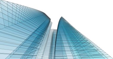 soyut mimari duvar kağıdı tasarımı, dijital konsept arkaplan