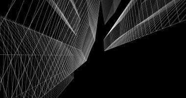 soyut mimari duvar kağıdı tasarımı, dijital konsept arkaplan