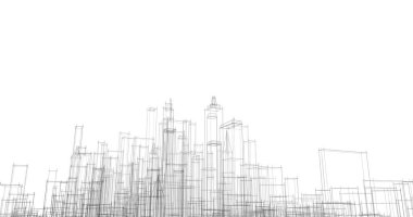 soyut mimari duvar kağıdı tasarımı, dijital konsept arkaplan