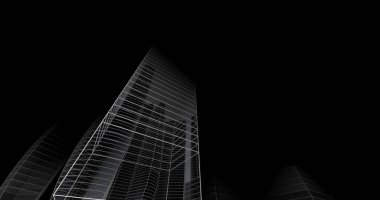 soyut mimari duvar kağıdı tasarımı, dijital konsept arkaplan