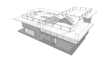 minimal geometrik mimari binalar tasarımı