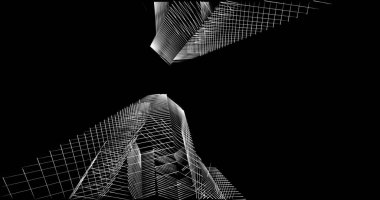 soyut mimari duvar kağıdı tasarımı, dijital konsept arkaplan