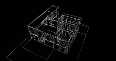 soyut mimari duvar kağıdı tasarımı, dijital konsept arkaplan