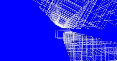 soyut mimari duvar kağıdı tasarımı, dijital konsept arkaplan