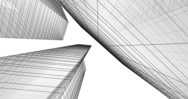 soyut mimari duvar kağıdı tasarımı, dijital konsept arkaplan