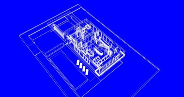 soyut mimari duvar kağıdı tasarımı, dijital konsept arkaplan