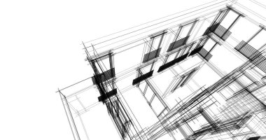 soyut mimari duvar kağıdı tasarımı, dijital konsept arkaplan