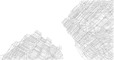 soyut mimari duvar kağıdı tasarımı, dijital konsept arkaplan